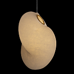 Подвесной светильник белый с фигурным тканевым плафоном White Whirlwinds варинант исполнения - 4 | Loft Concept в Челябинске