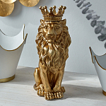 Статуэтка лев с детализированной гривой и изящной короной Lion Crown  варинант исполнения - 4 | Loft Concept в Челябинске