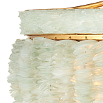 Подвесной светильник с каскадом из стеклянных декоративных элементов на золотом каркасе Shining Sea Glass варинант исполнения - 1 | Loft Concept в Челябинске