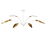 Люстра белая с плафонами в виде лепестков Delicate Flower варинант исполнения - 4 | Loft Concept в Челябинске