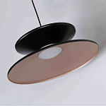 Бра черного цвета с двойным абажуром в форме конусов Obsidian Touch варинант исполнения - 2 | Loft Concept в Челябинске