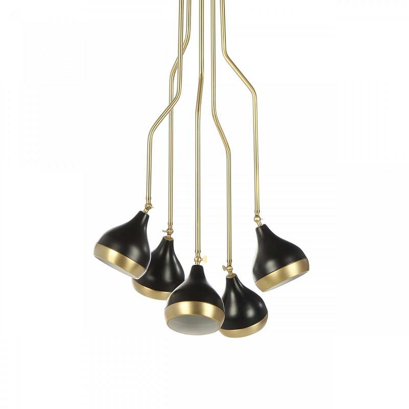 Потолочный светильник Delightfull Hanna Suspension Light Латунь Черный Потолочный светильник Delightfull Hanna Suspension Light Латунь Черный в Челябинске | Loft Concept