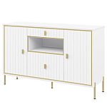 Консоль белая с двумя дверцами и ящиками Antique Order варинант исполнения - 1 | Loft Concept в Челябинске