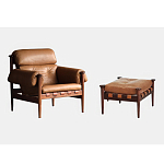 Пуф с каркасом из дерева и обивкой из кожи Furniture Medieval варинант исполнения - 1 | Loft Concept в Челябинске