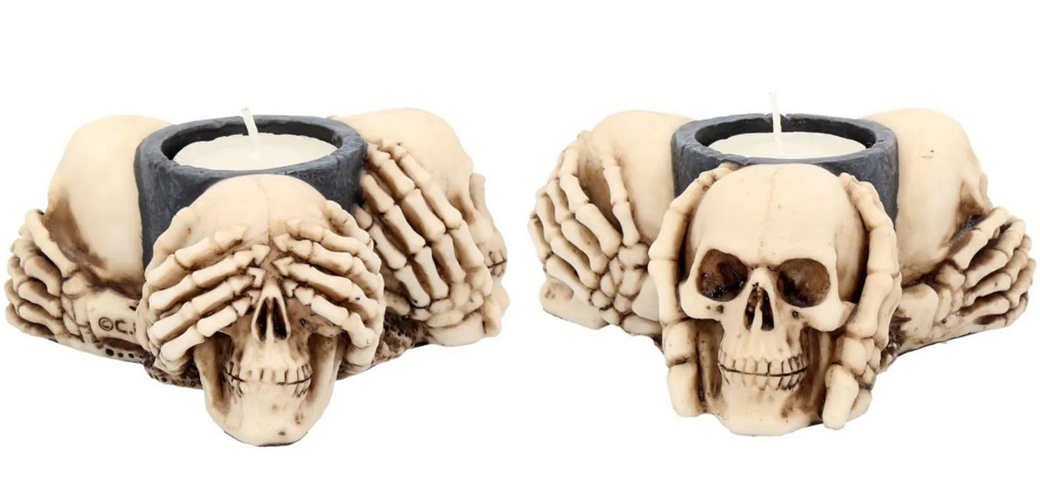 Подсвечник Three Wise Skulls Подсвечник Three Wise Skulls - Loft-Concept в Челябинске