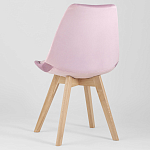 Стул с мягким велюровым сиденьем Arvika Pink варинант исполнения - 5 | Loft Concept в Челябинске