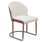 Стул мягкий с обивкой из рогожки и экокожи Contrasting Performance варинант исполнения - 5 | Loft Concept в Челябинске