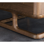 Прикроватный деревянный столик с 2-мя ящиками Moon Walnut Furniture варинант исполнения - 6 | Loft Concept в Челябинске