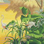 Обои ручная роспись Le Brésil Special Colourway варинант исполнения - 2 | Loft Concept в Челябинске