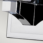 Бра для ванных комнат с белым цилиндрическим плафоном на прямоугольном основании цвета хром Feiss варинант исполнения - 4 | Loft Concept в Челябинске