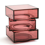 Стол журнальный в форме кубов Acrylic Furniture Lumina Crimson Clarity варинант исполнения - 1 | Loft Concept в Челябинске