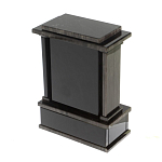 Часы настольные черные из натурального камня Обсидиан Stone Clock варинант исполнения - 3 | Loft Concept в Челябинске