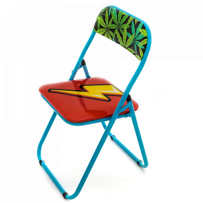 Стул Seletti Folding Chair Flash Мульти Голубой Стул Seletti Folding Chair Flash Мульти Голубой в Челябинске | Loft Concept