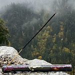 Подставка под благовония из эпоксидной смолы с цветами прямоугольная черная Epoxy Flowers Incense Stand Black варинант исполнения - 3 | Loft Concept в Челябинске