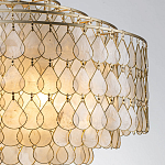 Люстра многоярусная с декором из натуральной морской ракушки Iridescent Light варинант исполнения - 4 | Loft Concept в Челябинске