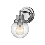 Бра для ванных комнат с прозрачным шарообразным плафоном из стекла с пузырьками на круглом основании Hinkley варинант исполнения - 6 | Loft Concept в Челябинске