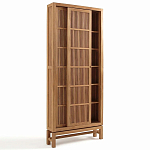 Шкаф из массива тика Okino Wood Cabinet варинант исполнения - 5 | Loft Concept в Челябинске