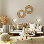 Бра в форме диска с перламутровыми прямоугольниками из морской ракушки Touch of Marine Charm варинант исполнения - 4 | Loft Concept в Челябинске