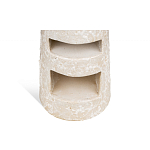 Керамический столик с деревянной столешницей "Пешка" варинант исполнения - 4 | Loft Concept в Челябинске