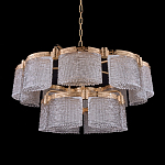 Люстра двухъярусная с текстурными овальными абажурами Splendor Palace Style варинант исполнения - 2 | Loft Concept в Челябинске