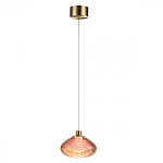 Подвесной светильник с прозрачным стеклянным плафоном округлой формы Effervia  варинант исполнения - 4 | Loft Concept в Челябинске