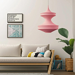 Подвесной вязаный розовый светильник «Моника» варинант исполнения - 4 | Loft Concept в Челябинске