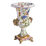 Ваза из фарфора с бронзовыми Овнами Bronze Aries варинант исполнения - 3 | Loft Concept в Челябинске