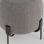 Пуф в ткани букле темно-серого цвета Pikelet варинант исполнения - 4 | Loft Concept в Челябинске