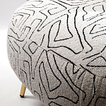 Кресло мягкое с принтом на золотистых ножках Onlooker варинант исполнения - 3 | Loft Concept в Челябинске