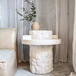 Дизайнерский журнальный стол цилиндрической формы фактурный Mylepen варинант исполнения - 2 | Loft Concept в Челябинске