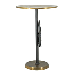 Столик приставной с абстрактным основанием и акцентом в виде золотистого диска Heavenly Space варинант исполнения - 4 | Loft Concept в Челябинске